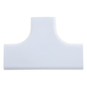 Accesorio en "T", para uso con canaleta LDPH10, material ABS, Color Blanco