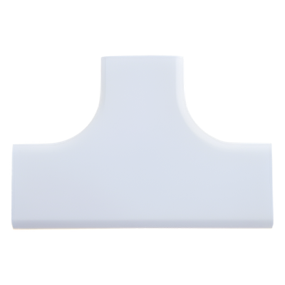 Accesorio en "T", para uso con canaleta LDPH10, material ABS, Color Blanco