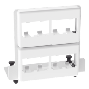 Patch Panel | 8 Puertos Mini-Com | Acero Calibre 18 | Instalación Push|Pull | Gabinete Multipropósito