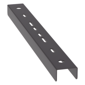 Soporte Tipo Trapecio | Hasta 12 in (305 mm) Ancho | Varilla Roscada 1|2 in | Acero con Recubrimiento en Polvo | Negro