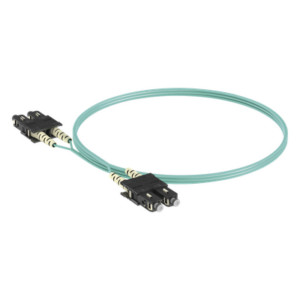 Jumper de Fibra 脫ptica | Multimodo OM3 50|125 | SC-SC Duplex | OFNR Riser | Aqua | 3 m (9.84 ft)