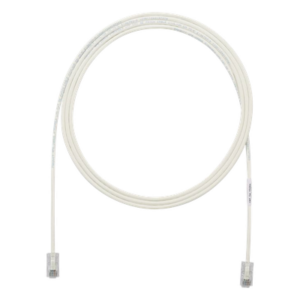 Cable de Parcheo UTP Cat6A, CM|LSZH, Diámetro Reducido (28AWG), Color Blanco Mate, 2.13 Metros (7 Pies)