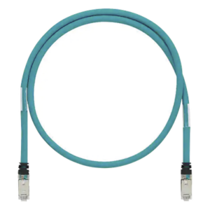 Patch Cord Cat6A de Grado Industrial 600V, Blindado SF|UTP, Calibre 26 AWG, Color Aqua, 5 Metros (16.40 Pies)