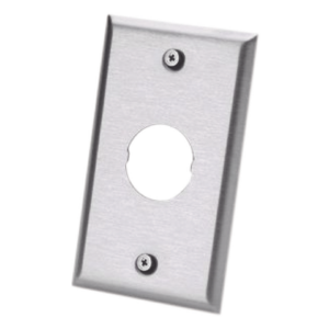 Placa de Pared IndustrialNet?, Para 1 Conector Industrial, de Acero Inoxidable