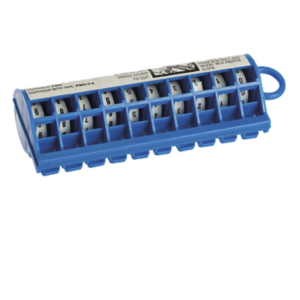 Dispensador de Etiquetas Marcadoras | Rollo Pre-Impreso 0-9 | 2.4 m (7.87 pies) | Poliéster Blanco