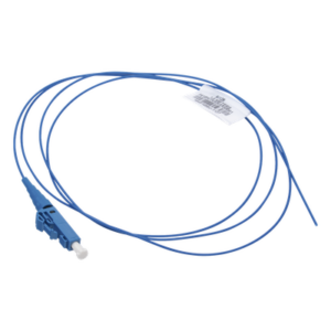 Pigtail de Fibra Óptica | LC Simplex | Monomodo OS2 9|125 | 900μm | 2 Metros (6.56 Pies) | OFNR LSZH | Azul