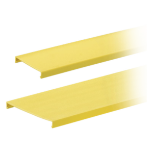 Tapa para Canaleta Ranurada | 4 in Ancho | 1828.8 mm (6 ft) Largo | PVC Sin Plomo | UL94 V-0 | Amarillo