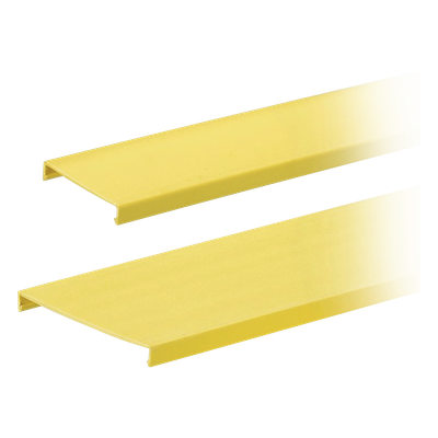 Tapa para Canaleta Ranurada | 4 in Ancho | 1828.8 mm (6 ft) Largo | PVC Sin Plomo | UL94 V-0 | Amarillo