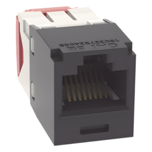 Panel de Parcheo Modular Mini-Com (Sin Conectores), Angulado, Totalmente Blindado, de 24 Puertos, 1UR