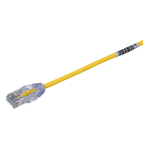 Cable de Parcheo UTP Cat6 | 28AWG Diámetro Reducido | 20.2 cm (0.66 ft) | Amarillo | 250 MHz | PoE
