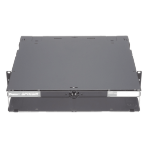 Panel de Distribuci贸n de Fibra 脫ptica | 2 UR | 192 Fibras | 8 Placas FAP o FMP | Bandeja Deslizable e Inclinable | Rack 19"