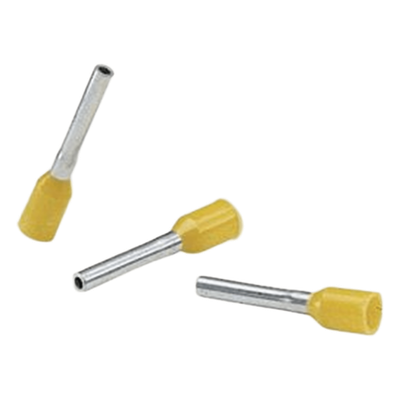 Férula Aislada | 4 AWG | PIN 16 mm | Mango Amarillo | 50 pz