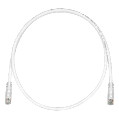 Cable de Parcheo TX6, UTP Cat6, 24 AWG, CM, Color Blanco Mate, 2.13 Metros (7 Pies)