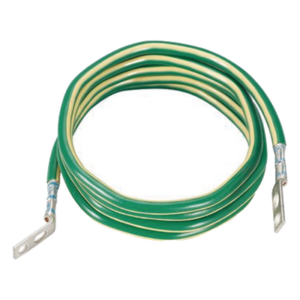 Jumper para Aterrizaje de Equipos | 6 AWG | 2.4 m (7.9 ft) | Terminal 45° y Terminal Recta | Cobre | TIA-607-C