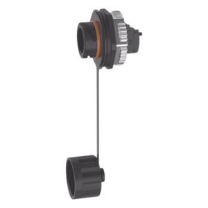 Conector Jack RJ45 de Uso Industrial Estilo TG, Blindado Categoría 6A, Con Tapa Protectora, Protección IP67