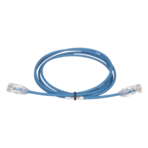 Cable de Parcheo TX6, UTP Cat6, Diámetro Reducido (28AWG), Color Azul, 4.57 Metros (15 Pies)