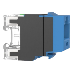 Módulo Jack de Cobre | Categoría 6A | 500 MHz | Terminación 110 | Keystone | RJ45 | Azul