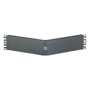 Tapa Ciega Para Rack Estándar de 19in, Angulado, de Acero, 2UR, Color Negro