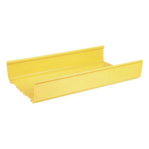 Canaleta FiberRunner™ 12X4, de PVC Rígido, Color Amarillo, 1.8 m de Largo