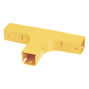 Accesorio en T Horizontal, Con Ángulos a 90º, Para Canaletas FiberRunner™ 2X2, Color Amarillo