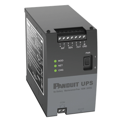 UPS Industrial | 100 Watts | 24 Vcd | Ultracondensadores | Riel DIN | -40 a 60 °C (-40 a 140 °F)