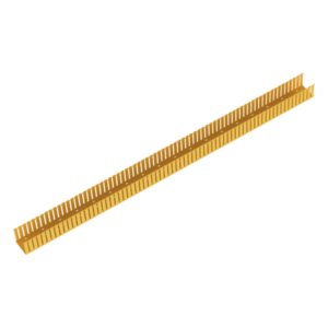 Canaleta Ranurada de PVC sin Tapa, Fiber-Duct™, 4 in de Ancho, 4 in de Alto y 1828.8 mm de Largo, Color Amarillo