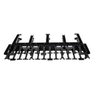 Organizador de Cables Horizontal NetManager de Alta Densidad, Doble (Frontal y Posterior), Para Rack de 19in, 1UR, Color Negro