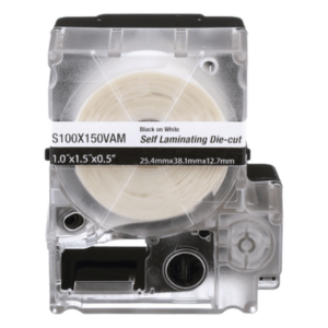 Casete de 125 Etiquetas Autolaminadas para Cables 8-4 AWG 1 x 2.25 Pulgadas (25.4 x 57.15 mm)
