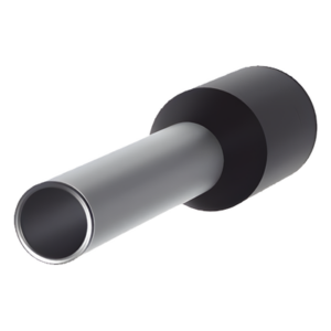 Ferrule Aislado PAN-TERM para Cable 16 AWG, Largo 16.5mm, DIN Color Negro. Paquete 500 Piezas