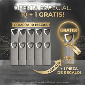 Memoria USB | 32 GB | USB 2.0 | Lectura 80 MB|s | Cuerpo Metálico 5.2 g | 38 mm