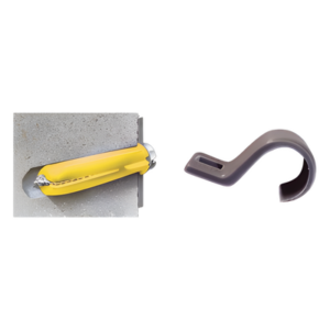 Kit de 12 grapas, 12 taquetes y 12 tornillos para sujetar conductores redondos o tubo en muro (2103-07240)