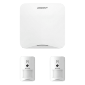(AX HOME) KIT de Alarma AX HOME | Incluye: 1 Panel con Wi-Fi y GSM 3G|4G | 2 Cámaras PIR Inalámbricas | Compatible con Hik-Connect P2P y Hik-Partner PRO