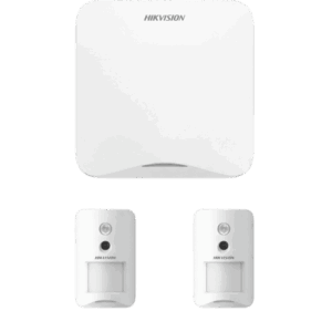 (AX HOME) KIT de Alarma AX HOME | Incluye: 1 Panel Wi-Fi | 2 Cámaras Inalámbricas + PIR | Batería de Respaldo | Compatible con Hik-Connect P2P y Hik-Partner PRO