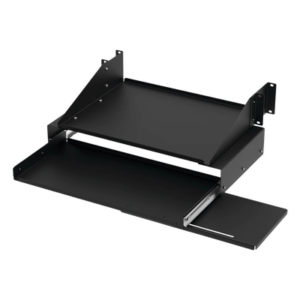 Charola Para Soportar Equipos en Rack de 19in, Con Bandeja Deslizable para Teclado y Mouse , Capacidad de 45.5 kg, 4 UR