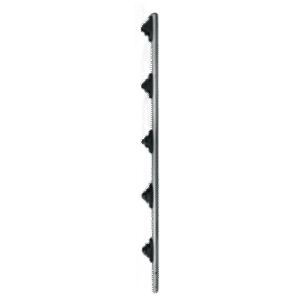Poste de Esquina de Acero Galvanizado | Diámetro 1" | Longitud 100cm | Forma Redonda | Espacio para 5 Aisladores Esquina | Incluye Tapa | Peso 0.8 KG
