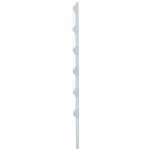 Poste de Paso | Tubo de Acero Galvanizado | Diámetro 1" | Longitud 140 cm | 6 Aisladores | Color Blanco | 1 KG