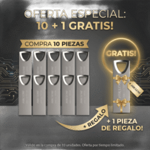 Memoria USB | 32 GB | USB 3.0 | Lectura 80 MB|s | Cuerpo Metálico | 5.2 g