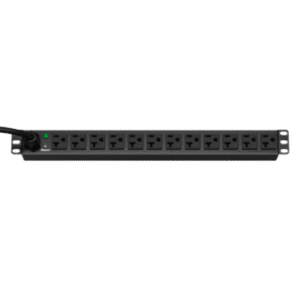 PDU Básica | 12 Tomas NEMA 5-20R | 20A | 120Vca | Rack 19in | 1U | Cable 3 m (9.84 ft)