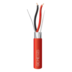 Cable para Alarmas de Incendio | 2x16 AWG | Blindado | Riser FPLR | 305 m (1000.7 ft) | PVC Rojo