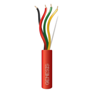 Cable para Sistemas Contra Incendio | 4x18 AWG | 305 m (1000 ft) | Riser | FPLR-CL3R | Resistente al Fuego | Rojo