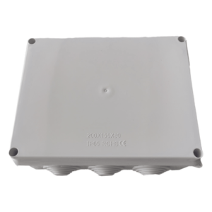 Caja de Derivación para Exterior | IP65 | IK07 | 10 Entradas | 200 x 155 x 80 mm (7.9 x 6.1 x 3.1 in) | ABS Aislante