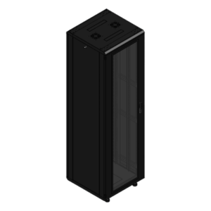 Gabinete Rack de Piso | 42U | 19 Pulgadas | Carga 1000 kg | Puerta Cristal Frontal | 600x605x1990 mm