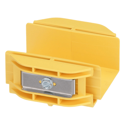 Acoplador para Canaleta | 2 x 2 pulgadas (50.8 x 50.8 mm) | Sin Herramientas | ABS Resistente | 41.6 mm de Altura | Color Amarillo