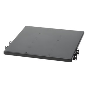 Charola para Rack 19 pulgadas | 1 UR | Profundidad 635 mm (2,083.3 ft) | Carga 113.4 kg (250 lb) | Doble Fijación 2 Postes | Acero Negro
