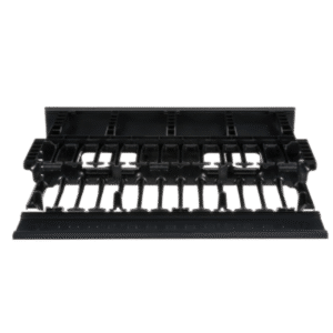 Organizador de Cables Horizontal | Alta Densidad | Doble Frontal y Posterior | Rack 19in | 2UR | 48.3 cm (19in)