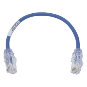 Cable de Parcheo UTP Cat6A | 28AWG | CM-LSZH | 0.3 m (1 Pie) | Azul