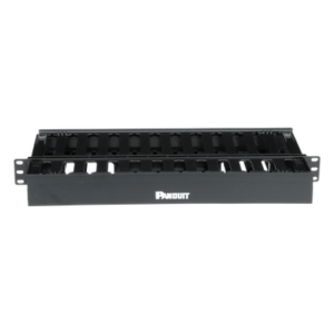 Organizador de Cables Horizontal | Doble Frontal y Posterior | Rack 19in | 1UR | ABS Monolítico | Categoría 5e|6