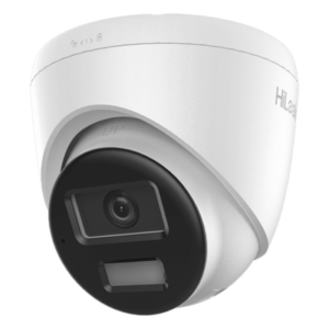 Cámara Turret IP | 4 Megapixel | Dual Light 20 m (65.6 ft) | Lente 2.8 mm | 104° | Audio Integrado | IP67 | PoE