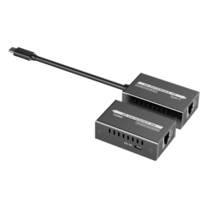 Extensor USB-C a HDMI | 4K 120 Hz | 18 Gbps | Alcance 60 m (196.9 ft) | HDR10 | HDCP 2.2 | Protección ESD ±8KV