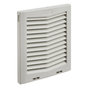 Rejilla de Escape con Filtro | IP54 | Flujo 484 CFM | Instalación Click-Fit | 10 in (254 mm) | Plástico RAL 7035